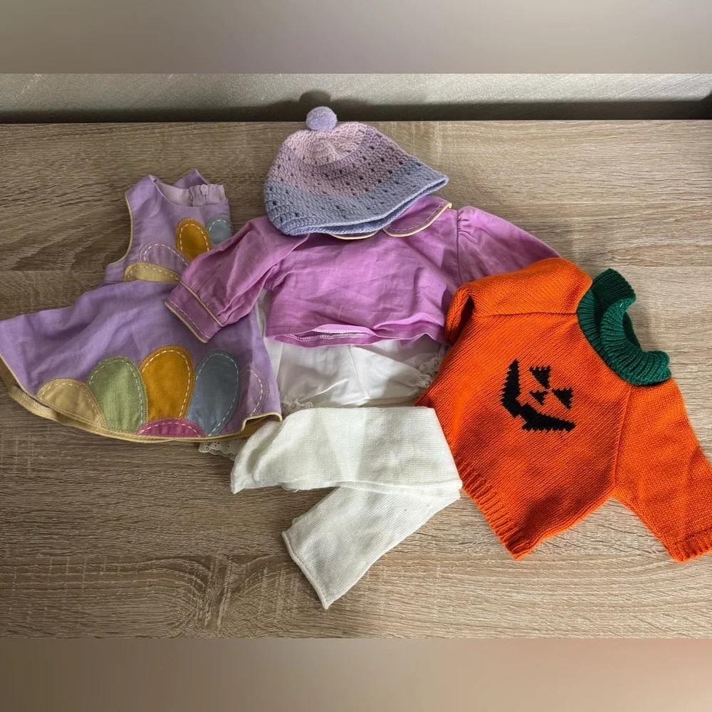 Lot Of Seven Clothes For Dolls Plush Stuffed Animals
